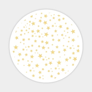 Shining yellow gold stars pattern Magnet